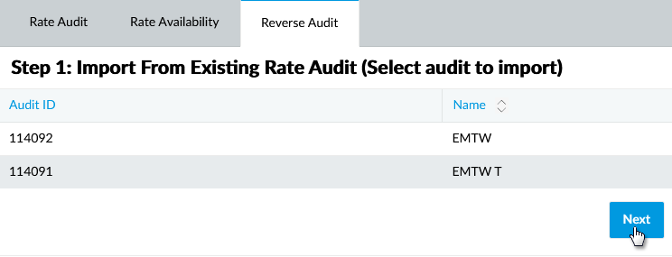 Creating a Reverse Audit