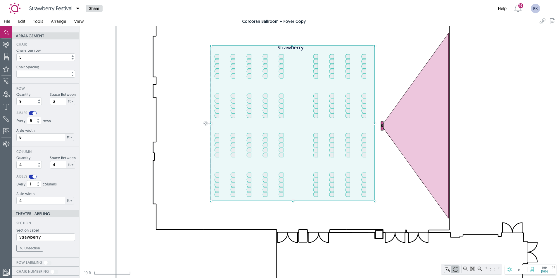 Mastering Theater Sections, Row Labeling, and Seat Numbering in Event Diagramming