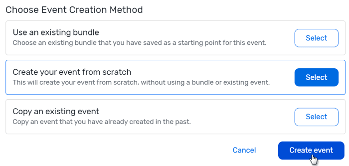 Creating A Passkey Event Without A Bundle