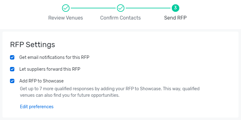 Sending a New RFP in the New Sourcing Experience
