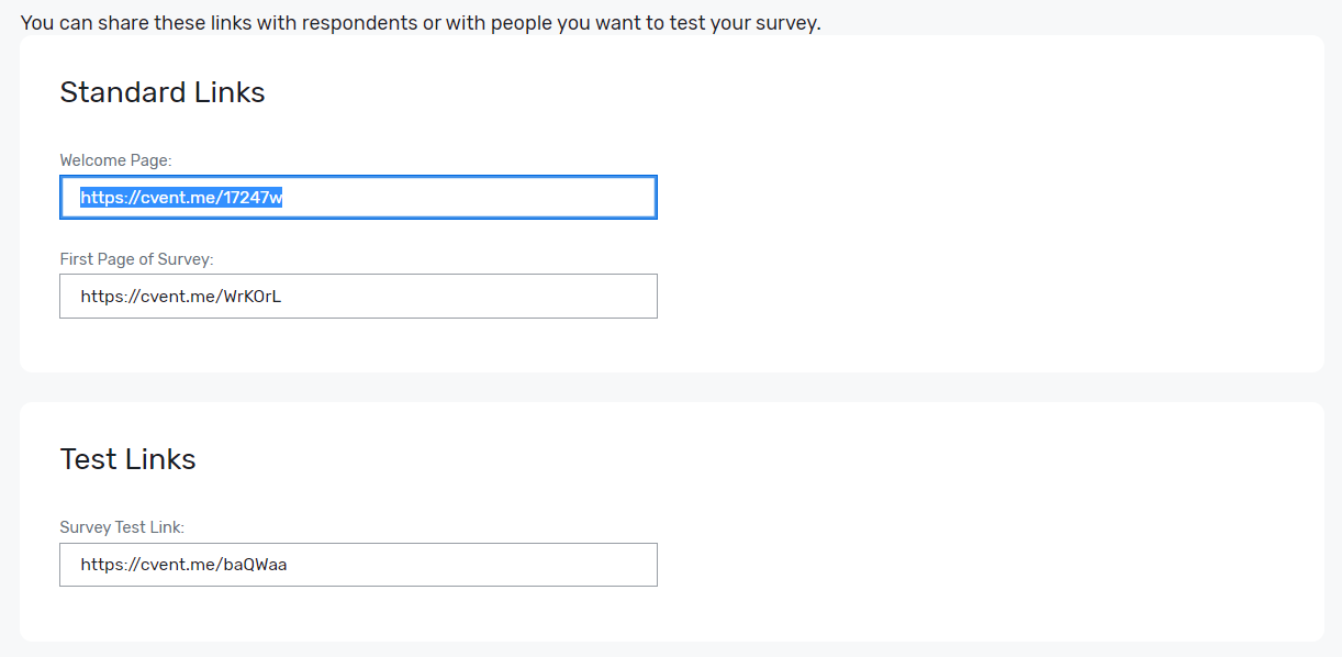 Your surveys