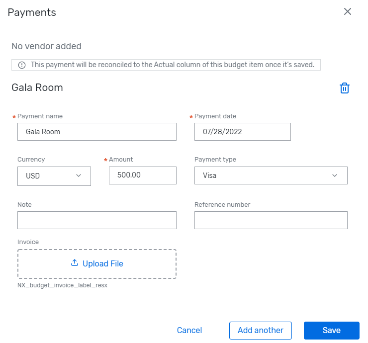 Managing Budget Payments