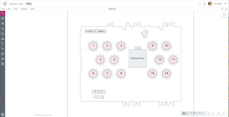 Adding Tags to Attendees in Event Diagramming