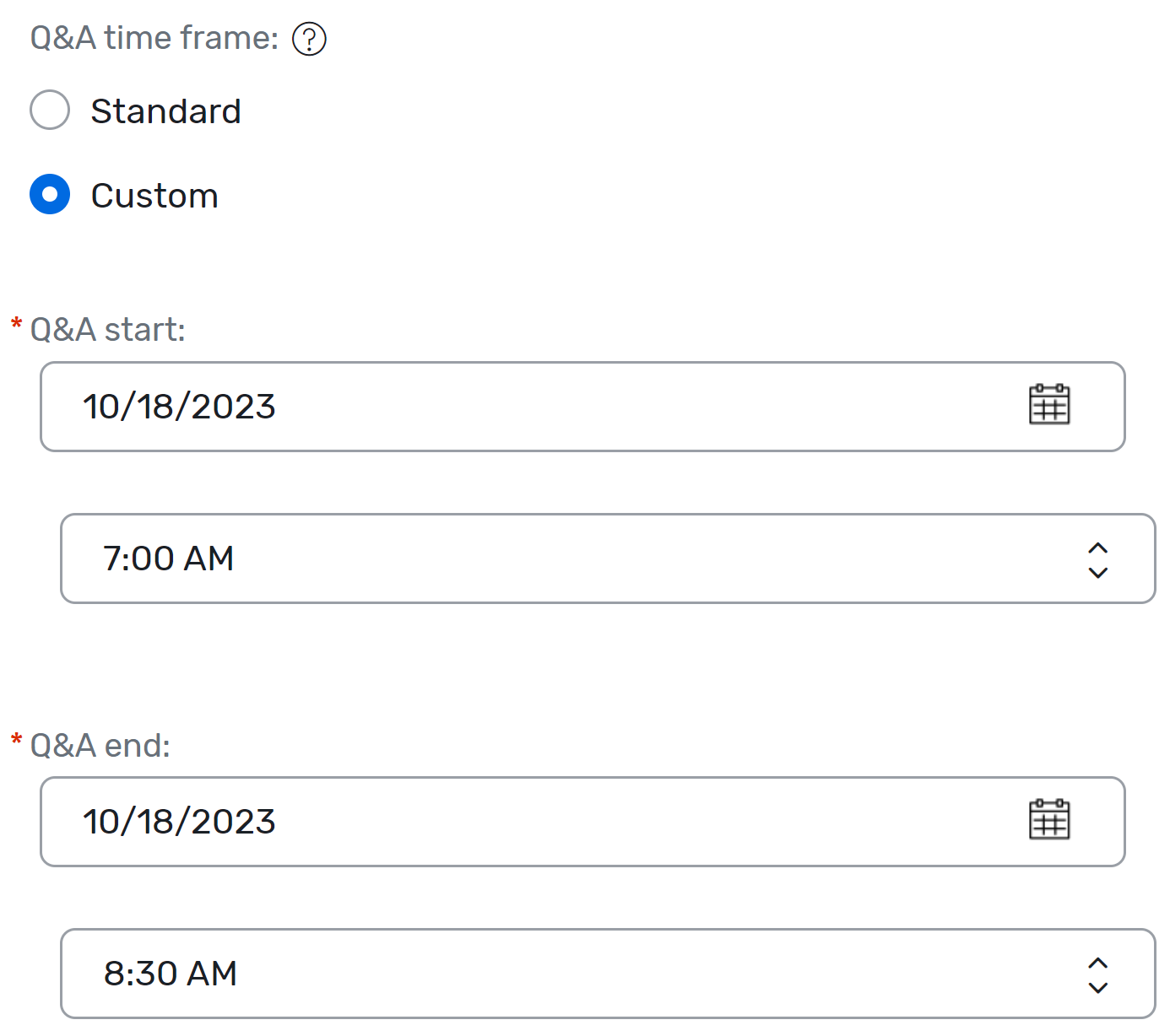 Setting Up Live Q&A for Attendee Hub