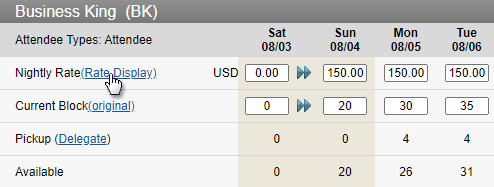 Hiding Rates on the Passkey Booking Website