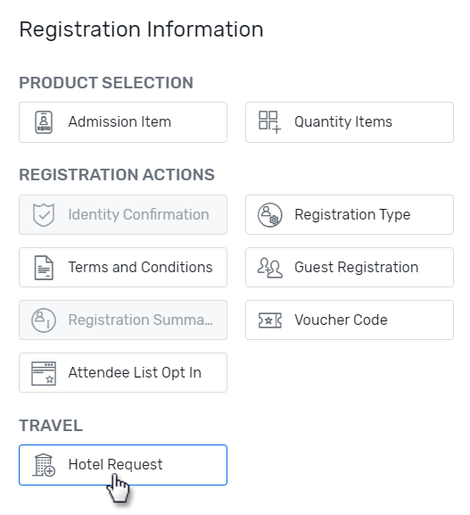 Collecting Hotel Requests in Your Event