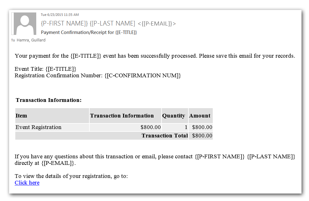 Viewing the Automatic Payment Notifications