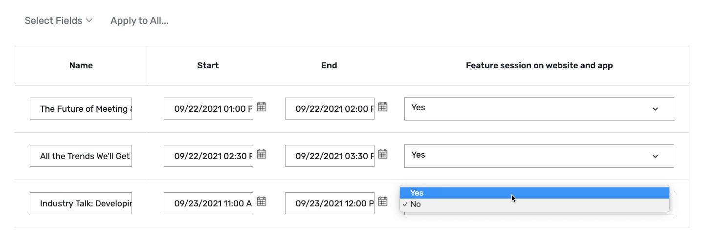 Assigning Featured Content in Attendee Hub