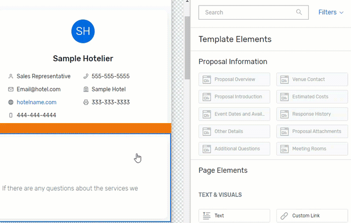 Animation showing how to change a widget's header text color.