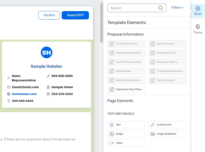Animation showing how to add a Text widget and customize it.