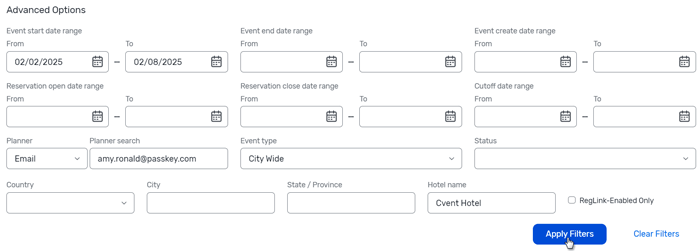 Using the Passkey Home Page