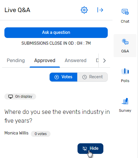 Moderating Live Q&A