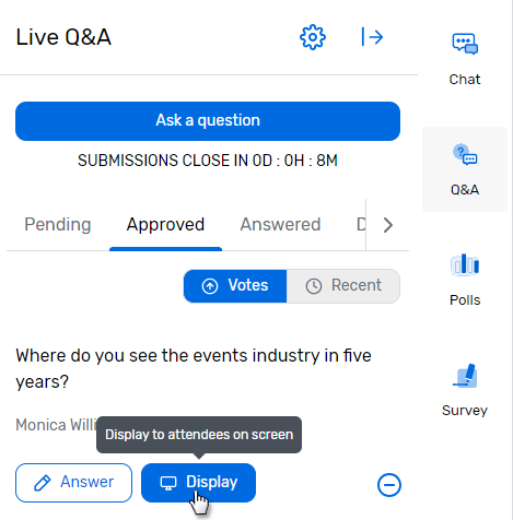 Moderating Live Q&A