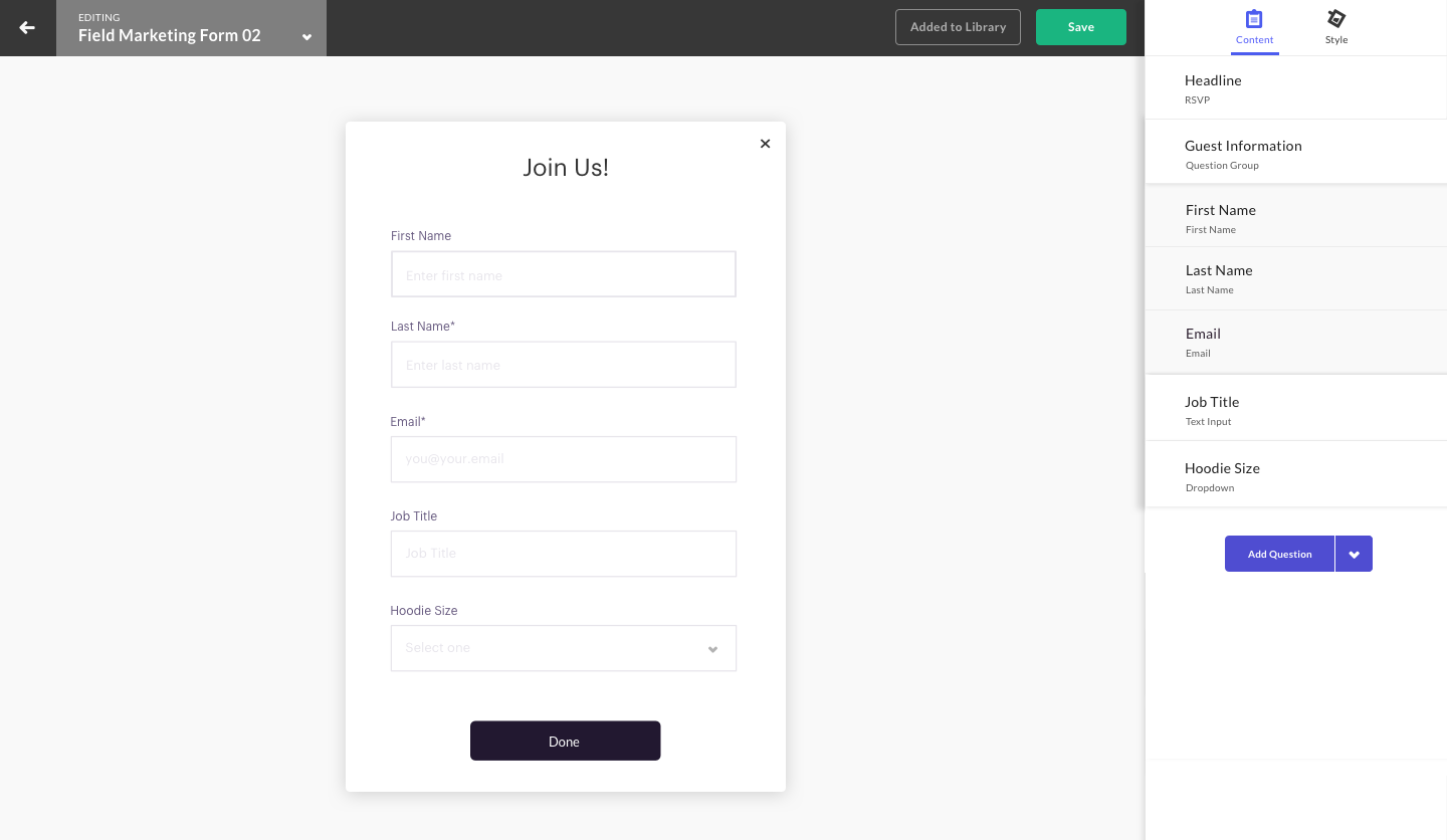 How to Use the Form Library