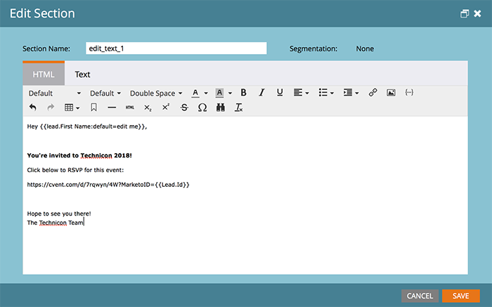 Using the Marketo Integration to Populate Registration Information