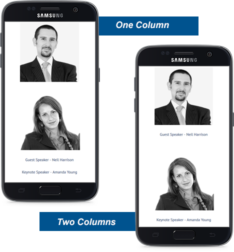 Widgets in a one column section can get reordered on a mobile device