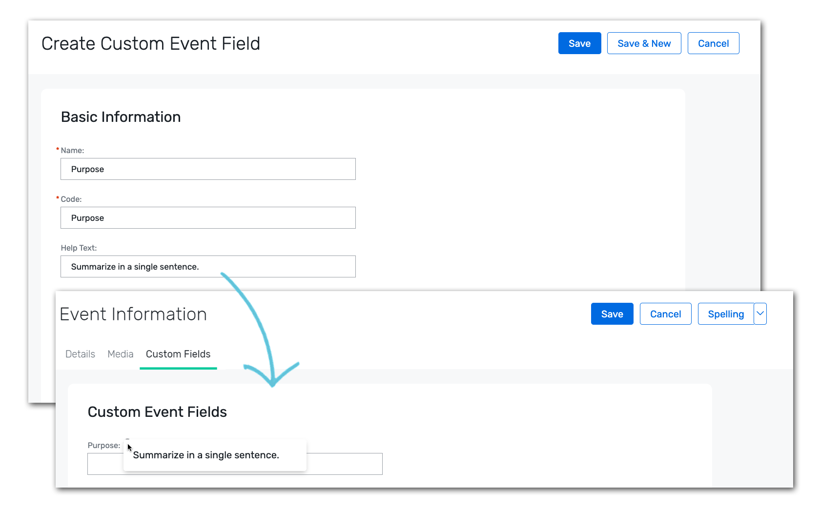 Using Custom Event Fields