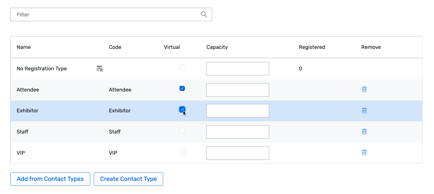 Creating a Hybrid Registration Event