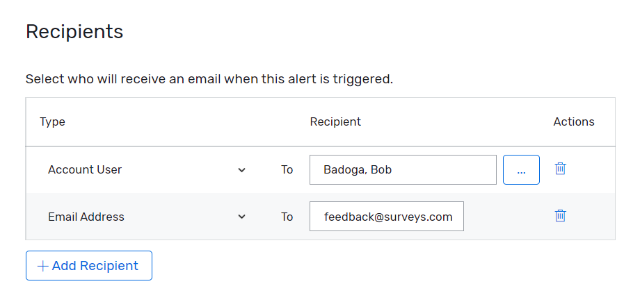 Adding Email Alerts in Survey