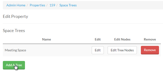 Updating Space Tree Configurations in Response Automation